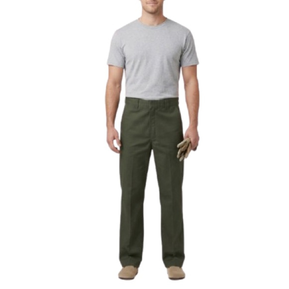Dickies 874 Original Fit Mens Work Pants 32x32 Olive Green Chino Skater 874OG